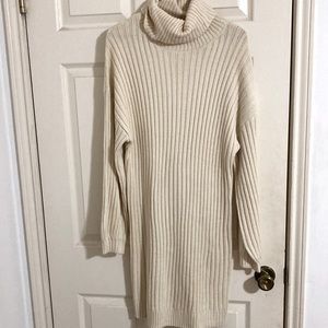 Turtleneck sweater dress
